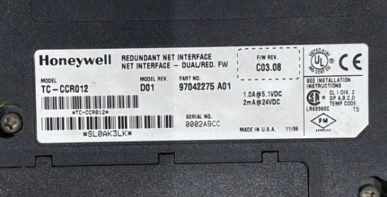 TC-CCR012 Módulo de Interface Redundante de Rede Honeywell em estoque