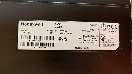 TC-FXX072 Honeywell 7 Slot Card Rack Chassis para módulo DCS módulo PLC