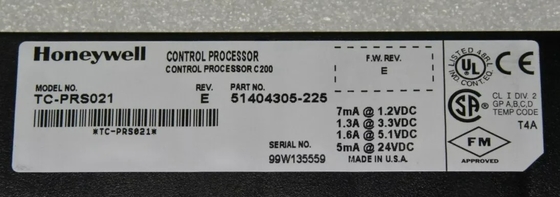 TC-PRS021 Módulo de processador de controlo Honeywell Módulo C200 Módulo DCS Partes Módulo PLC