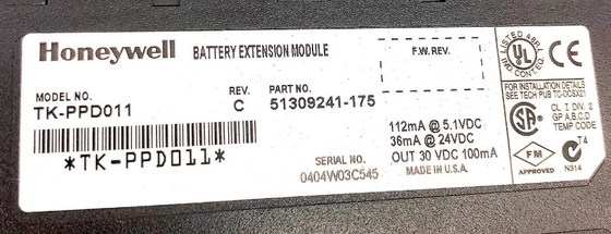 TK-PPD011 Módulo de extensão da bateria Honeywell Rev C Módulo de controlo PLC