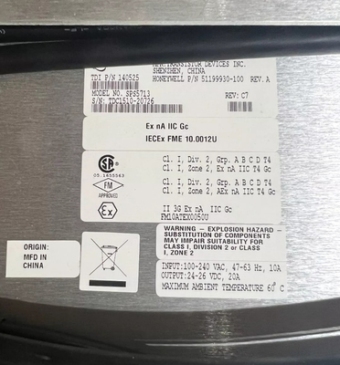 51199930-100 Sistema de controlo PLC do rack principal da Honeywell