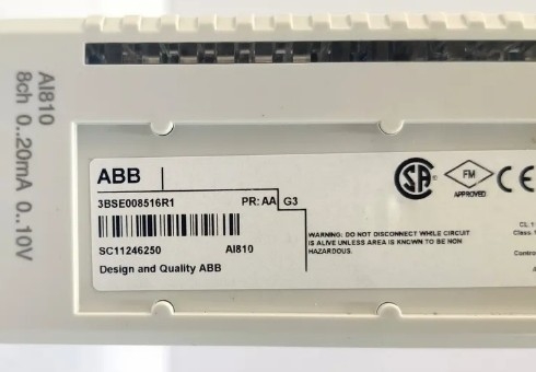 ABB AI810 3BSE008516R1 Módulo de entrada analógica 8 canais Módulo 800XA PLC