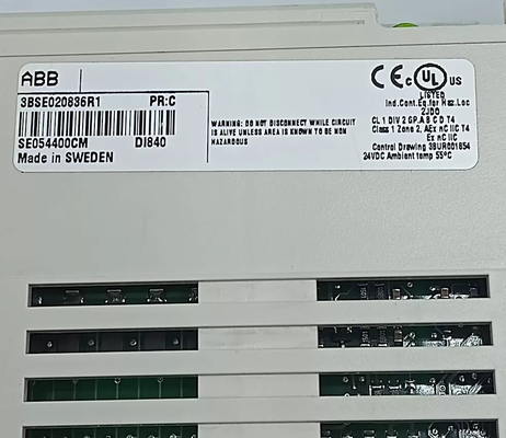 ABB DI840 3BSE020836R1 entrada digital 24V S/R 16 canais módulo para S800 I/O