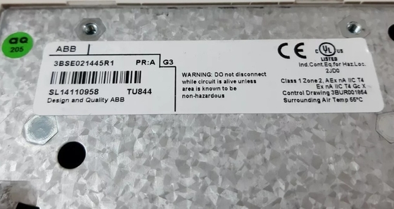 ABB TU844 3BSE021445R1 Módulo de terminação de módulos redundantes