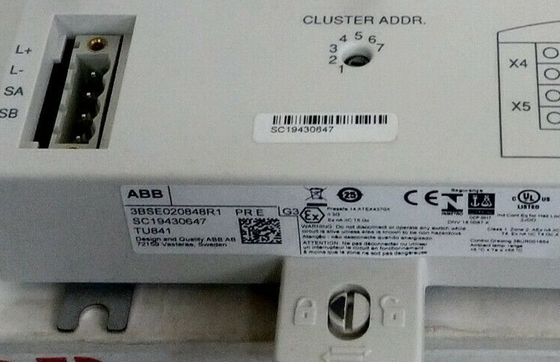 ABB TU841 3BSE020848R1 Unidade de terminação de apoio para E/S não redundantes