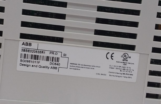 ABB DO840 3BSE020838R1 Módulo de saída digital 24V S/R 16 canais Módulo de entrada/saída S800