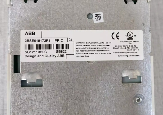 ABB SB822 3BSE018172R1 Unidade de bateria recarregável S800 Módulo de E/S