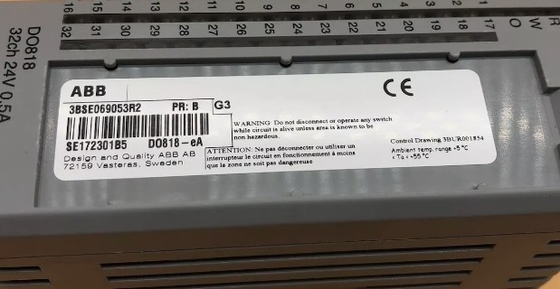 ABB DO818 3BSE069053R1 Modulo de controlo de saída digital de 32 canais de 24 V em existência