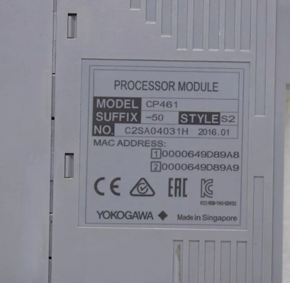 CP461-50 YOKOGAWA Unidade Central de Processamento Processador de Alto Desempenho Módulo de CPU