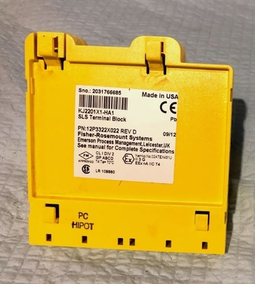 KJ2201X1-HA1 12P3322X022 Bloco terminal do módulo do sistema de controlo de automação Emerson