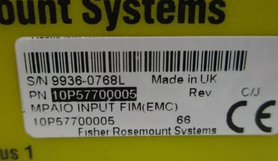 10P57700005 Tabela de interface Emerson Entrada analógica 16 ponto 4-20 mA