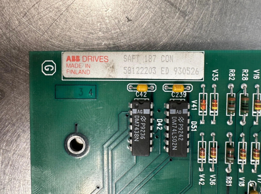 SAFT 187 CON 58122203 Tabela de controlo da ABB