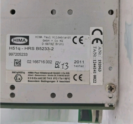 Rack H51Q-HRS B5233-2 HIMA