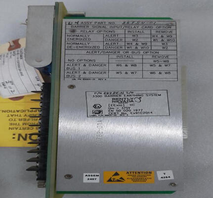 Placa de Relé de Entrada de Sinal de Barreiras Internas Bently Nevada 88984-01