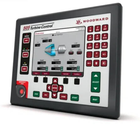 Woodward 8200-1302 505D Series Digital Governor Turbine Controller com ± 0,05% de precisão de controle de velocidade, 8 entradas configuráveis e menos de 10 ms de tempo de resposta