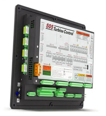 Woodward 8200-1302 505D Series Digital Governor Turbine Controller com ± 0,05% de precisão de controle de velocidade, 8 entradas configuráveis e menos de 10 ms de tempo de resposta