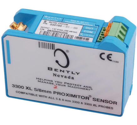 Bently Nevada 330180-50-00 3300 XL Proximitor Sensor para sistema de sensor de corrente parasita com instalação em trilho DIN