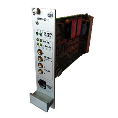 Sistema de controlo de duplo canal da DCS do monitor MMS6310 do pulso chave de EPRO MMS 6310