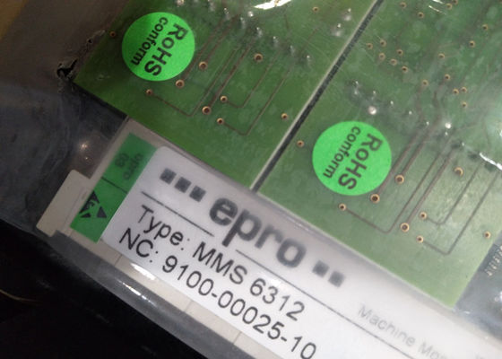 A DCS MMS6312 distribuiu o monitor rotatório de duplo canal da velocidade de Epro Mms 6312 do sistema de controlo