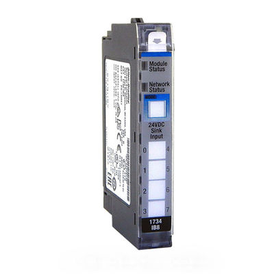 O canal da C.C. 8 de 1734-IB8 Allen Bradley Module 24V afunda os módulos 1734 do Io