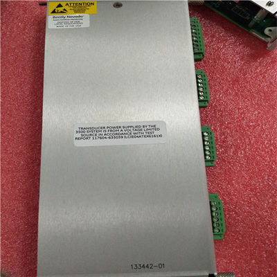 133442-01 curvada módulo do I/O da cremalheira de Nevada Parts 3500 com terminações internas 3500/50
