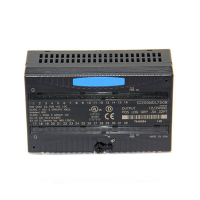 Posição positiva 5A agrupado lógica 32PT do módulo de saída 12/24VDC da lógica do PLC VersaMax de IC200MDL750 GE Fanuc