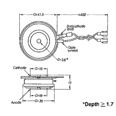 Módulo industrial YS130101-AE das peças do retificador controlado de silicone do tiristor de YST2-03 P12C ABB
