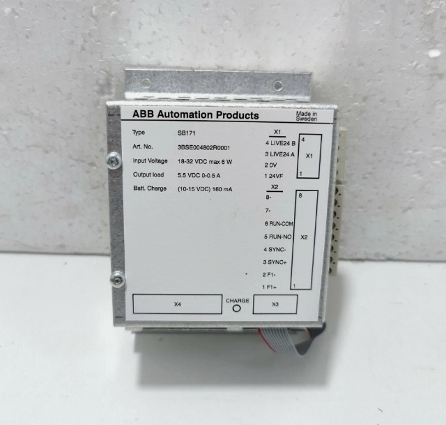 SB171 3BSE004802R1 ABB Fornecimento de energia de reserva 12V 4 Ah Para sistemas de controlo industrial