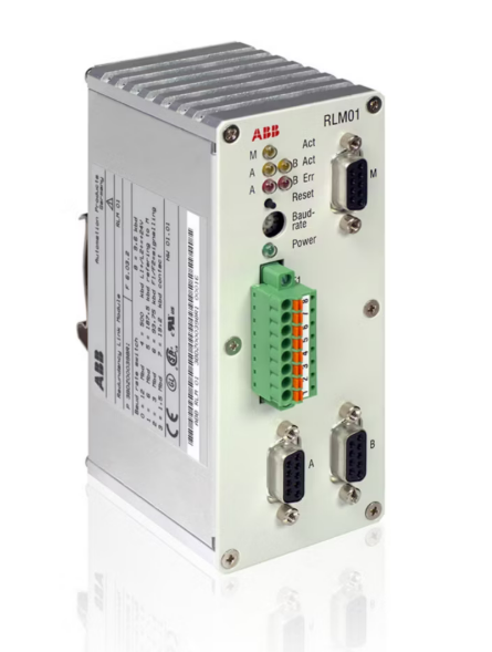 ABB RLM01 PROFIBUS Redundancy Link Module com repetidor de sinal PROFIBUS DP redundante e comutação automática de linha